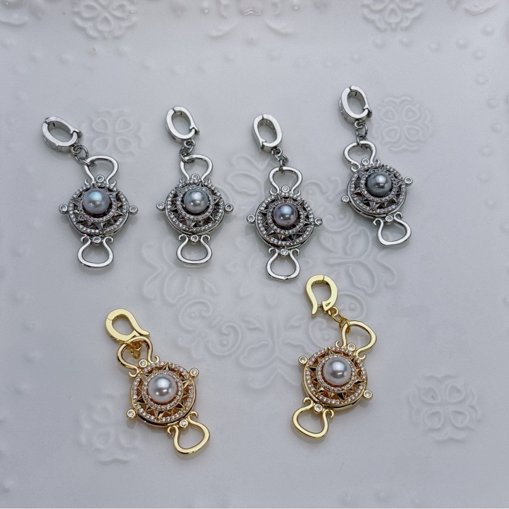 P24 Handmade Freshwater and Akoya Sea Pearl  Detachable Pendants